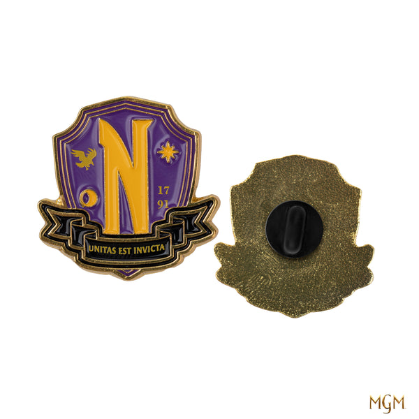 Set of 2 Nevermore Academy Pins | Wednesday | Cinereplicas