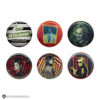Set di 6 Distintivi Lenticolari di Beetlejuice