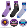 Pack de 3 calcetines de 8-Bit, Rico y Mortis