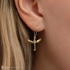Boucles d'oreilles clé volante