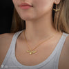 Goldener Schnatz Ohrringe