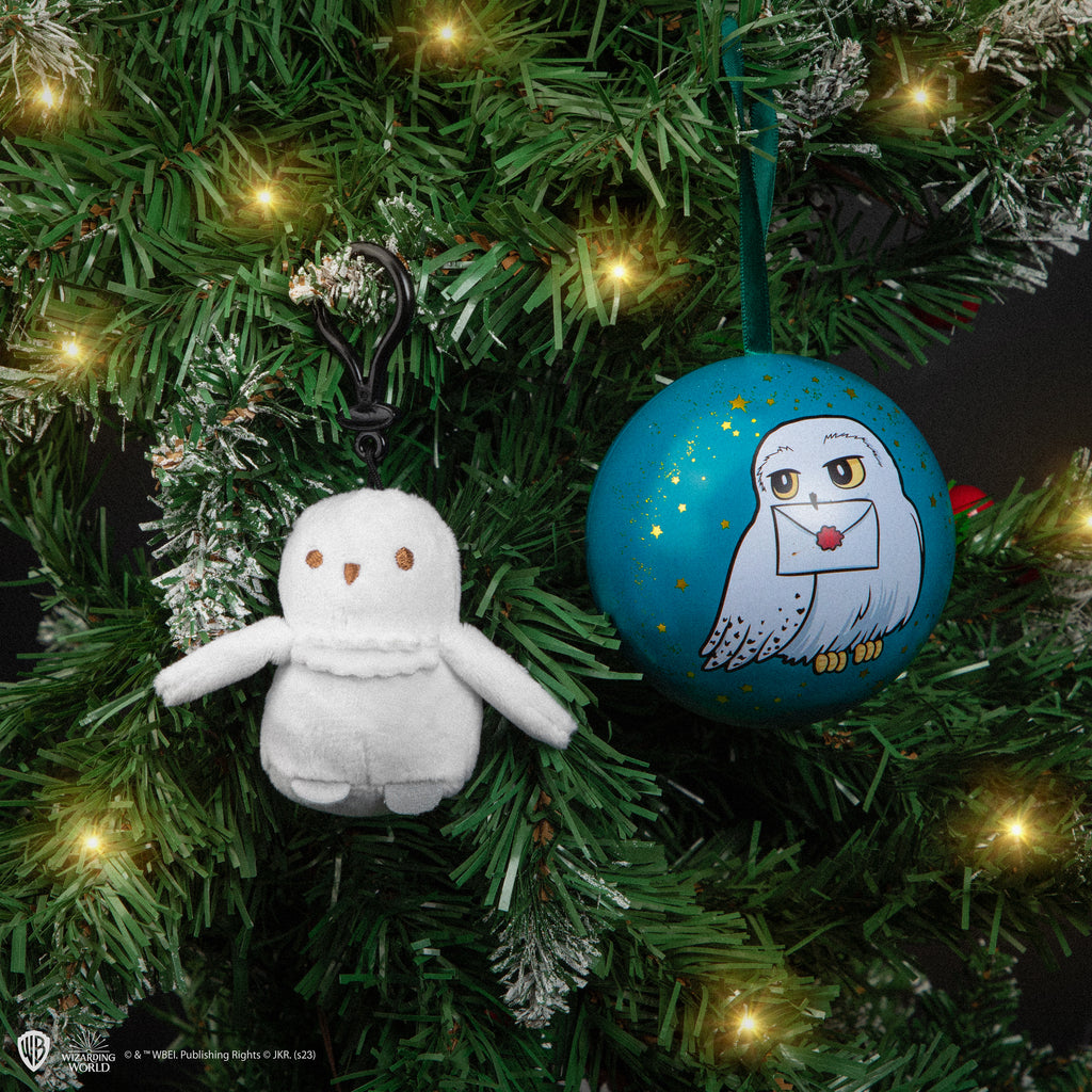 Capsula natalizia in peluche con portachiavi Edvige