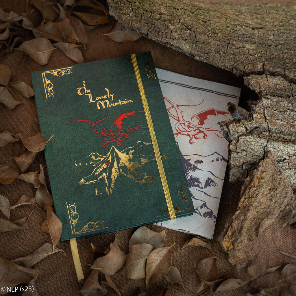 Das Hobbit Hardcover-Notizbuch mit faltbarer Karte
