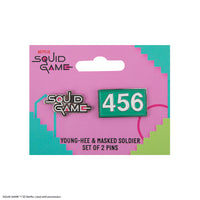 Set von 2 Pins Spieler 456 & Squid Game