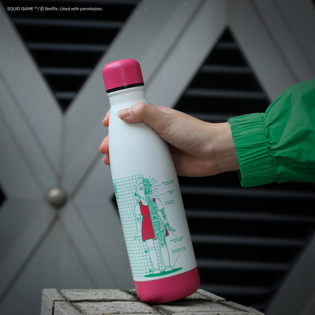 Young-Hee Blueprint White Insulated Water Bottle