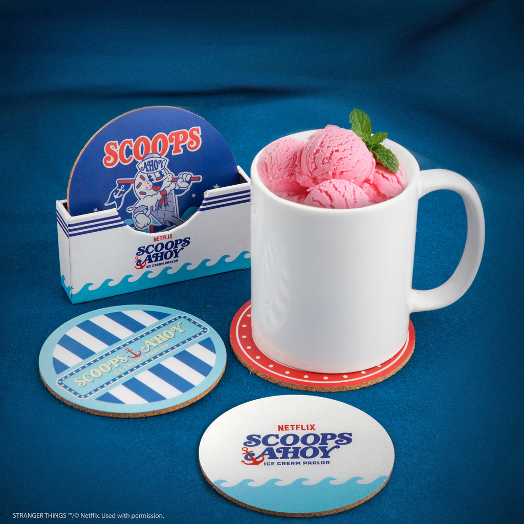 Ensemble de 4 sous-verres Scoops Ahoy