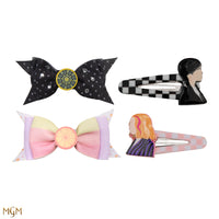 Set di 4 mollette per capelli del mercoledì