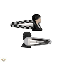 Set di 4 mollette per capelli del mercoledì