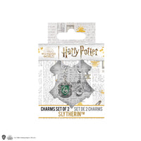 Juego de 2 dijes de Slytherin