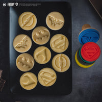 Set di 5 timbri per biscotti intercambiabili Justice League