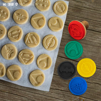 Set of 5 Justice League Interchangeable Cookie Stamps