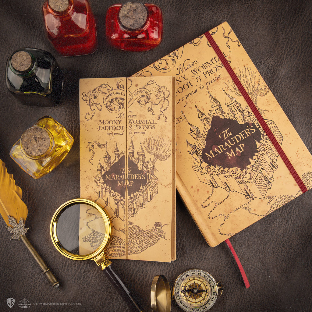 Notizbuch mit faltbarer Karte des Rumtreibers