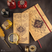 Notizbuch mit faltbarer Karte des Rumtreibers