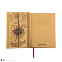 Notizbuch mit faltbarer Karte des Rumtreibers
