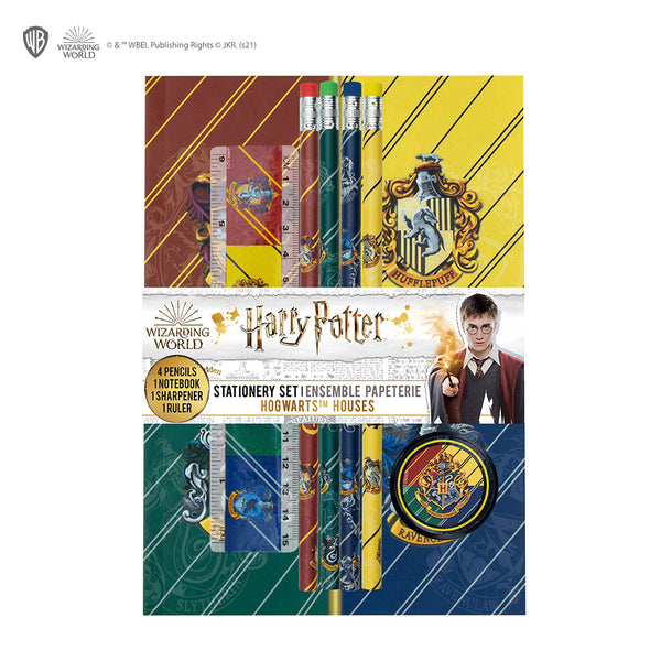 Harry Potter Hogwarts Casa Paraurti Cancelleria Scuola Set Matita