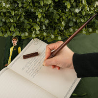 Penna a bacchetta Cedric Diggory con supporto e segnalibro lenticolare