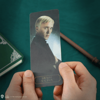 Penna a bacchetta Draco Malfoy con supporto e segnalibro lenticolare
