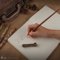 Penna a bacchetta di Harry Potter con supporto e segnalibro lenticolare
