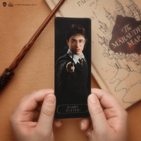 Penna a bacchetta di Harry Potter con supporto e segnalibro lenticolare