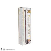 Penna a bacchetta di Harry Potter con supporto e segnalibro lenticolare