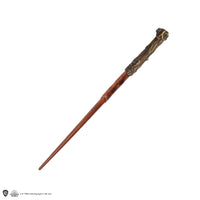 Penna a bacchetta di Harry Potter con supporto e segnalibro lenticolare