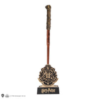Penna a bacchetta di Harry Potter con supporto e segnalibro lenticolare