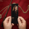 Penna a bacchetta di Hermione Granger con supporto e segnalibro lenticolare