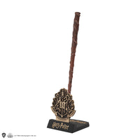 Penna a bacchetta di Hermione Granger con supporto e segnalibro lenticolare