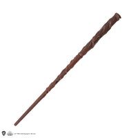 Penna a bacchetta di Hermione Granger con supporto e segnalibro lenticolare