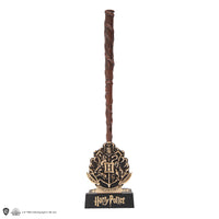 Penna a bacchetta di Hermione Granger con supporto e segnalibro lenticolare