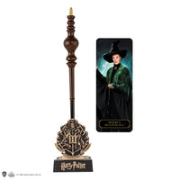 Penna a bacchetta Minerva McGonagall con supporto e segnalibro lenticolare