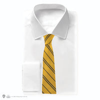 Corbata tejida con escudo de Hufflepuff para niños