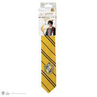 Corbata tejida con escudo de Hufflepuff para niños