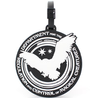 harry potter lugagge tag department for regulation and control of magical creatures