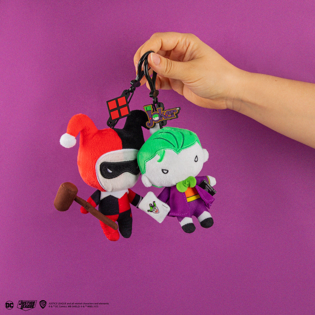 Harley Quinn and The Joker Plush Keyrings