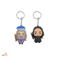 Offiziell lizenziertes Harry-Potter-Keymate-Schlüsselring-Set mit Professor Dumbledore und Professor Snape von Cinereplicas