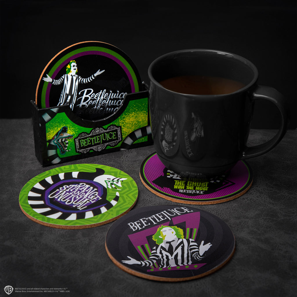 Conjunto de 4 posavasos de Beetlejuice