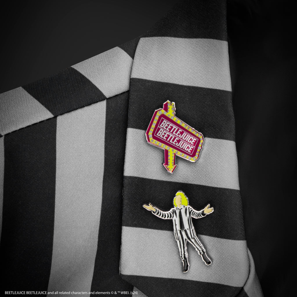 Set of 2 Beetlejuice Pins