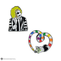 Set of 2 Beetlejuice and Sandworm Pins