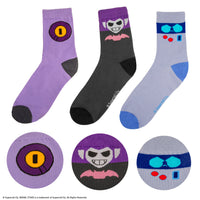 Lot de 3 chaussettes 8-Bit, Rico et Mortis