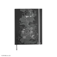Notebook con copertina rigida Westeros con mappa pieghevole