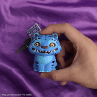 Derpy Tiger Squishy Keychain