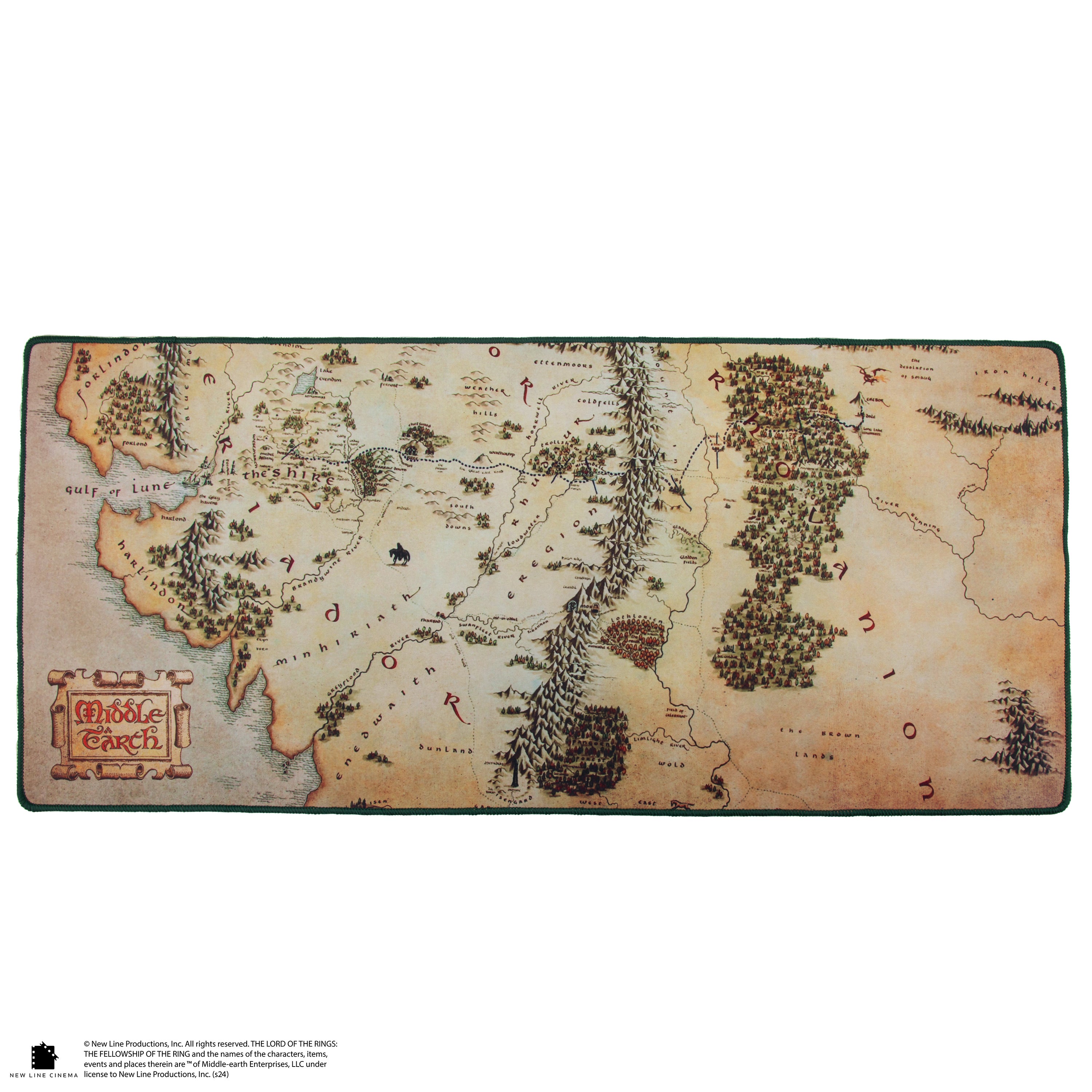 Middle Earth Map Desk Mat | Lord of the Rings | Cinereplicas ...