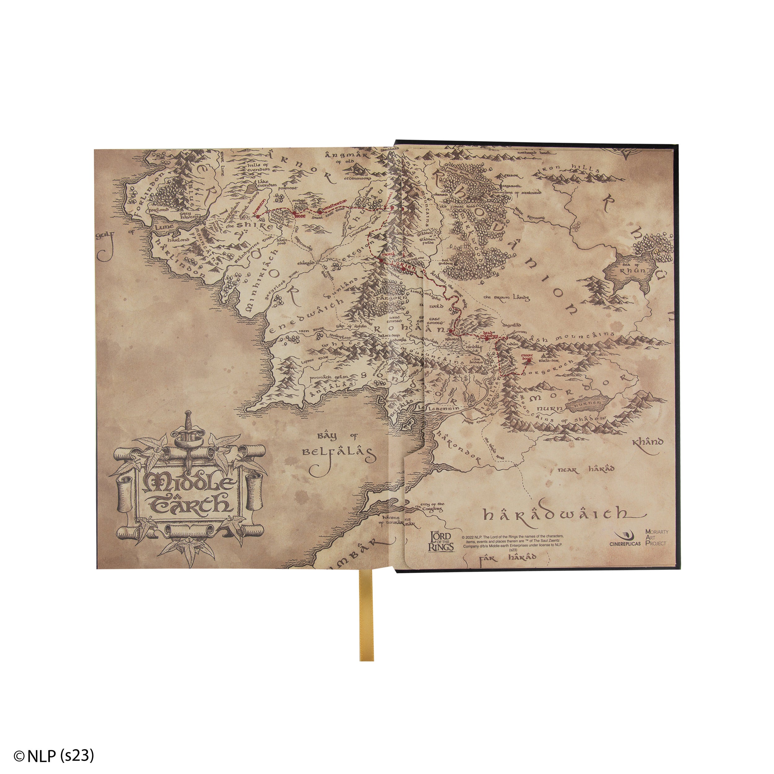 Lotr Notebook Middle-Earth Hardcover Notebook | The Lord of the Rings | Cinereplicas ...