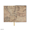 Cuaderno de tapa dura de la Tierra Media con mapa plegable