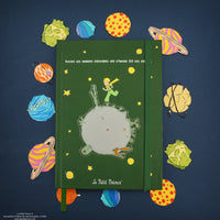 Drehendes Asteroid B-612 Notizbuch