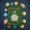 Drehendes Asteroid B-612 Notizbuch