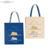 Bolsa tote de una boa constrictora digiriendo un elefante