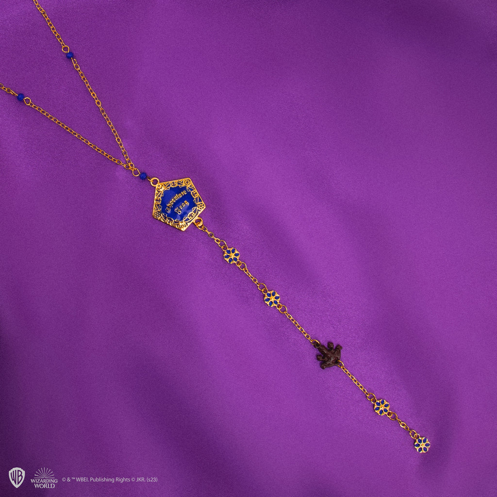 Lange Halskette mit Schokoladenfrosch