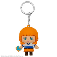 Officially licensed One Piece Nami Gomee Keymate keyring on white background by Cinereplicas.